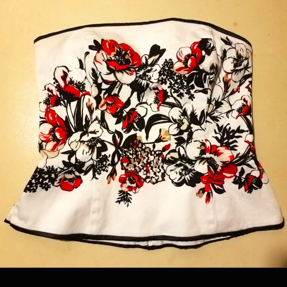 Strapless Cotton Bustier
